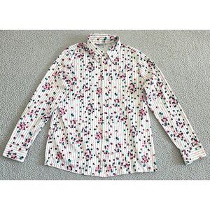 Vintage 70s Sears The Shirt Disco Shirt Womens Colorful